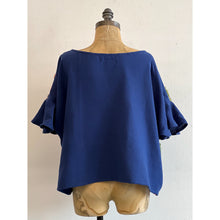 Load image into Gallery viewer, Parrot Blouse Blue