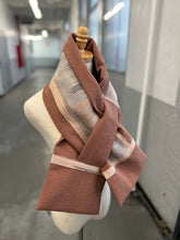 Load image into Gallery viewer, Patchwork Scarf Rectangle Terracotta
