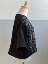 Load image into Gallery viewer, Hand-Woven Blouse Graphite Onyx