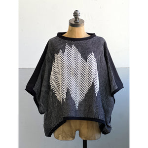 Hand-Woven Blouse Inlay Black