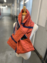Load image into Gallery viewer, Patchwork Scarf Rectangle Persimmon
