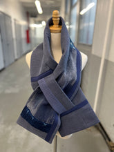 Load image into Gallery viewer, Patchwork Scarf Rectangle indigo