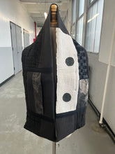 Load image into Gallery viewer, Patchwork Scarf Rectangle Black