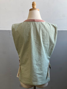 Handwoven Wrap Vest Crayon