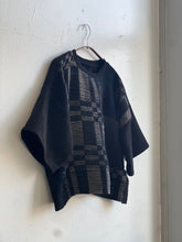Load image into Gallery viewer, Hand-Woven Blouse Graphite Onyx