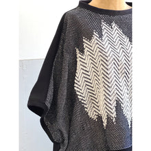 Load image into Gallery viewer, Hand-Woven Blouse Inlay Black