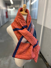 Load image into Gallery viewer, Patchwork Scarf Rectangle Persimmon