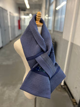 Load image into Gallery viewer, Patchwork Scarf Rectangle indigo