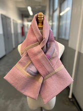 Load image into Gallery viewer, Patchwork Scarf Rectangle Ash Pink