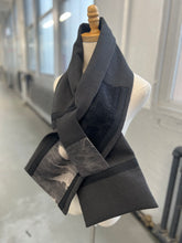 Load image into Gallery viewer, Patchwork Scarf Rectangle Black