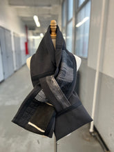 Load image into Gallery viewer, Patchwork Scarf Rectangle Black