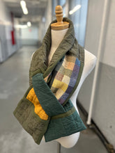 Load image into Gallery viewer, Patchwork Scarf Rectangle khaki