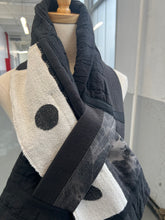 Load image into Gallery viewer, Patchwork Scarf Rectangle Black