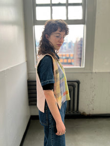 Handwoven Wrap Vest Crayon