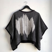 Load image into Gallery viewer, Hand-Woven Blouse Inlay Black