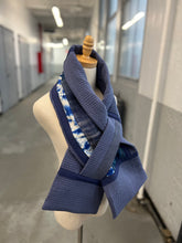 Load image into Gallery viewer, Patchwork Scarf Rectangle indigo