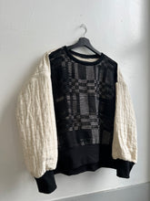 Load image into Gallery viewer, Hand-Woven Sweater Graphite Ecru