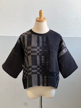 Load image into Gallery viewer, Hand-Woven Blouse Graphite Onyx