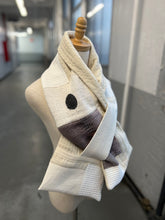 Load image into Gallery viewer, Patchwork Scarf Rectangle Ecru