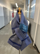 Load image into Gallery viewer, Patchwork Scarf Rectangle indigo