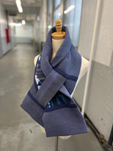 Load image into Gallery viewer, Patchwork Scarf Rectangle indigo