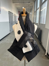 Load image into Gallery viewer, Patchwork Scarf Rectangle Black