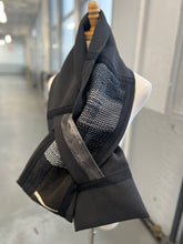 Load image into Gallery viewer, Patchwork Scarf Rectangle Black
