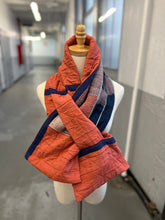 Load image into Gallery viewer, Patchwork Scarf Rectangle Persimmon