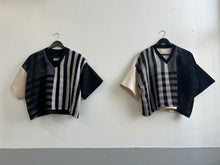 Load image into Gallery viewer, Four-Sided Handwoven V-neck Blouse Ecru