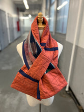 Load image into Gallery viewer, Patchwork Scarf Rectangle Persimmon
