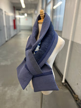 Load image into Gallery viewer, Patchwork Scarf Rectangle indigo