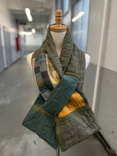 Load image into Gallery viewer, Patchwork Scarf Rectangle khaki