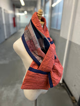 Load image into Gallery viewer, Patchwork Scarf Rectangle Persimmon