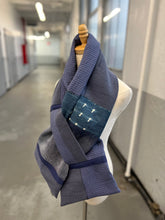 Load image into Gallery viewer, Patchwork Scarf Rectangle indigo