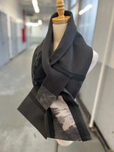 Load image into Gallery viewer, Patchwork Scarf Rectangle Black