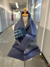 Load image into Gallery viewer, Patchwork Scarf Rectangle indigo