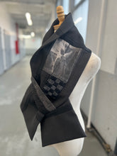 Load image into Gallery viewer, Patchwork Scarf Rectangle Black