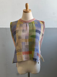Handwoven Wrap Vest Crayon