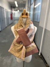 Load image into Gallery viewer, Patchwork Scarf Rectangle Tan