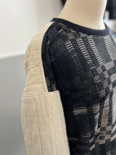 Load image into Gallery viewer, Hand-Woven Sweater Graphite Ecru