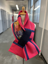Load image into Gallery viewer, Patchwork Scarf Rectangle Red