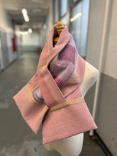 Load image into Gallery viewer, Patchwork Scarf Rectangle Ash Pink