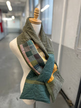 Load image into Gallery viewer, Patchwork Scarf Rectangle khaki