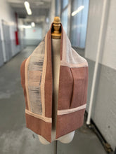 Load image into Gallery viewer, Patchwork Scarf Rectangle Terracotta