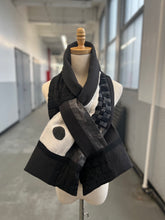 Load image into Gallery viewer, Patchwork Scarf Rectangle Black