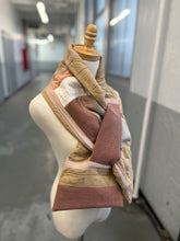 Load image into Gallery viewer, Patchwork Scarf Rectangle Tan