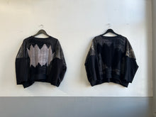 Load image into Gallery viewer, Hand-Woven Pullover Inlay Black &amp; Black