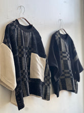 Load image into Gallery viewer, Hand-Woven Blouse Graphite Onyx