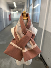 Load image into Gallery viewer, Patchwork Scarf Rectangle Terracotta