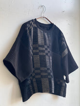 Load image into Gallery viewer, Hand-Woven Blouse Graphite Onyx
